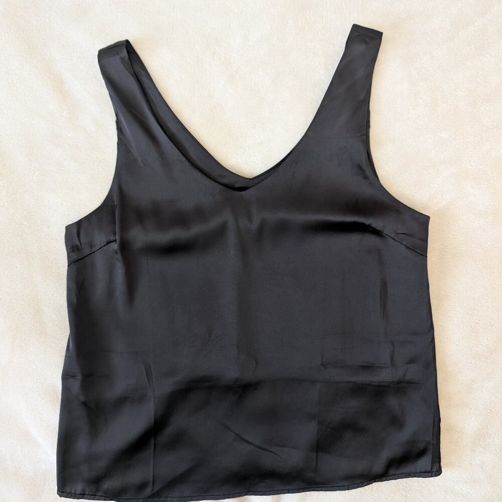 3/$30 Black satin Cami tank